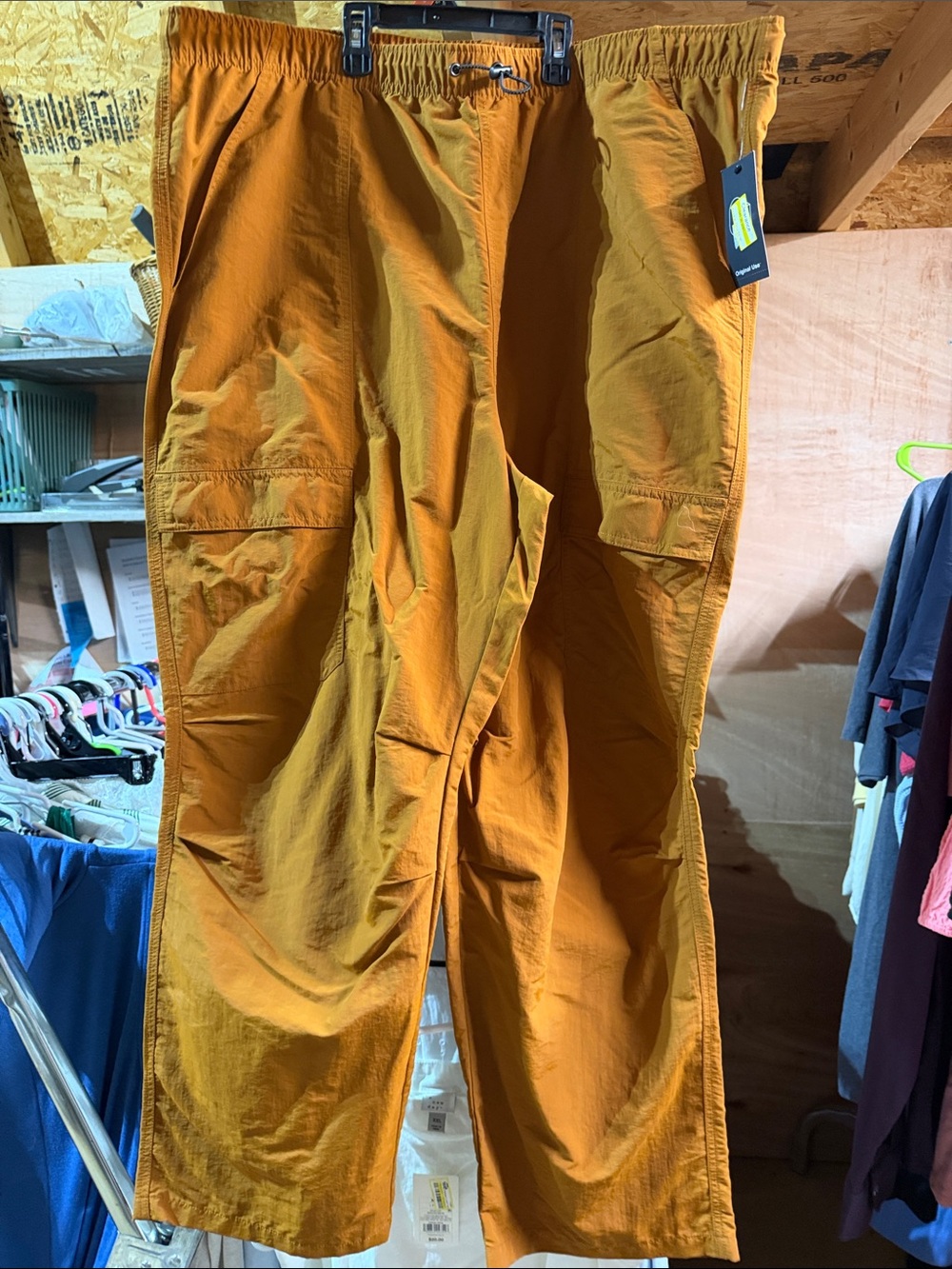 Original Use Men's Cargo Pants in Mustard Orange